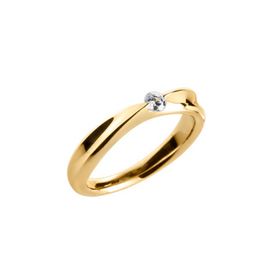 anel de noivado ouro amarelo
