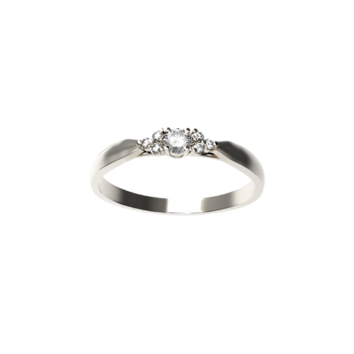 anel noivado de diamante ouro branco