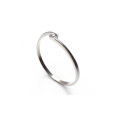 anel solitario noivado diamantes