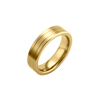 anel ouro amarelo 5,0 mm fosco