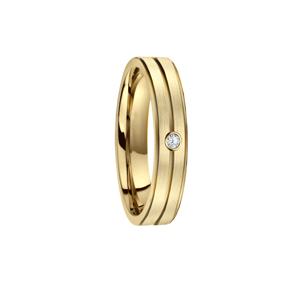 Anel Ouro Amarelo - BEZEL