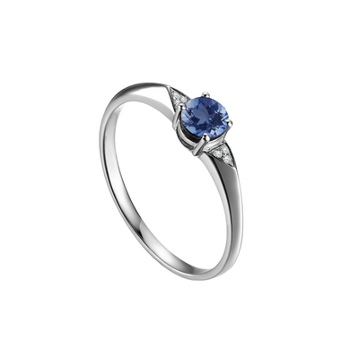 anel formatura, anel noivado safira azul