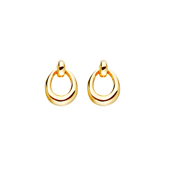 Brinco Estilo Ferradura, Ouro Amarelo - HORSEBIT