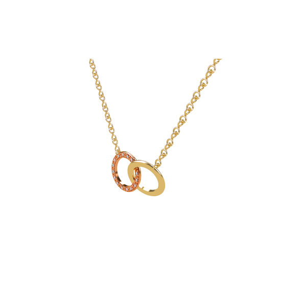 Pingente Ouro Amarelo e Rosé (LOOP)