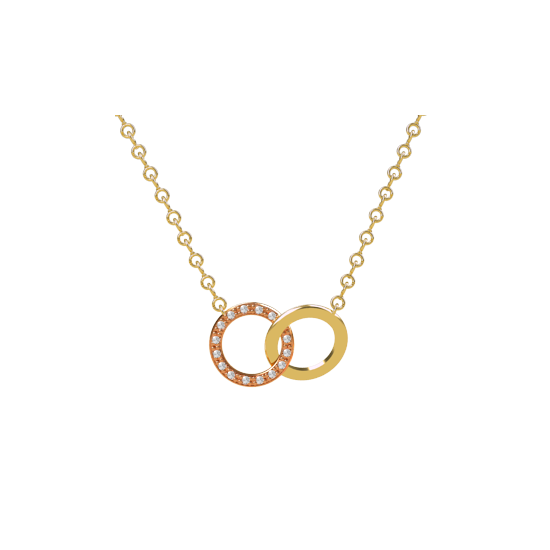 Pingente Ouro Amarelo e Rosé (LOOP)