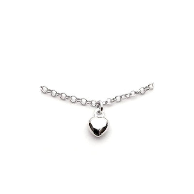 Pulseira de Corações em Ouro Branco - HEART S